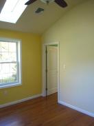 View of new door to hallway