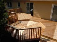 A view of this deck's details from above