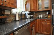 Detailed view of kitchen counters