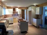 Another view of the cabinets going into this amazing new kitchen