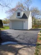 Lots of room in this garage and a great looking dormer ties it into the existing home's styling