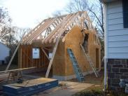 The attic getting framed out