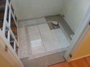 This is how decorative tile work comes together, love this tile border inlay in this space