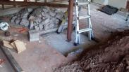 Floor demolition and structural support