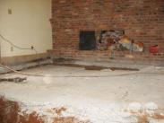 This slab was a mess prior to Drumm Design Remodel