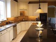 A view of this remodeled kitchen from the center island