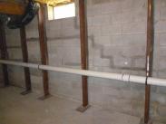 Another view of the steel support posts installed by Drumm Design Remodel