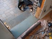 Drumm Design Remodel pours a new door sill