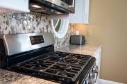 A professional grade, stainless steel oven really helps a family that loves to cook and entertain