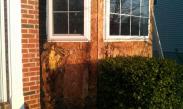 Water behind siding and flashing can create rot quickly and can lead potentially to mold