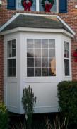 Front view of the window repairs by Drumm Design Remodel